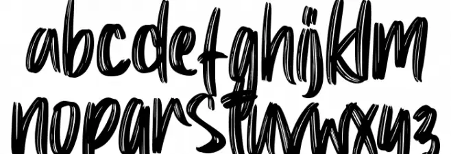 Black Gladiator - Personal Use Font Litere mici