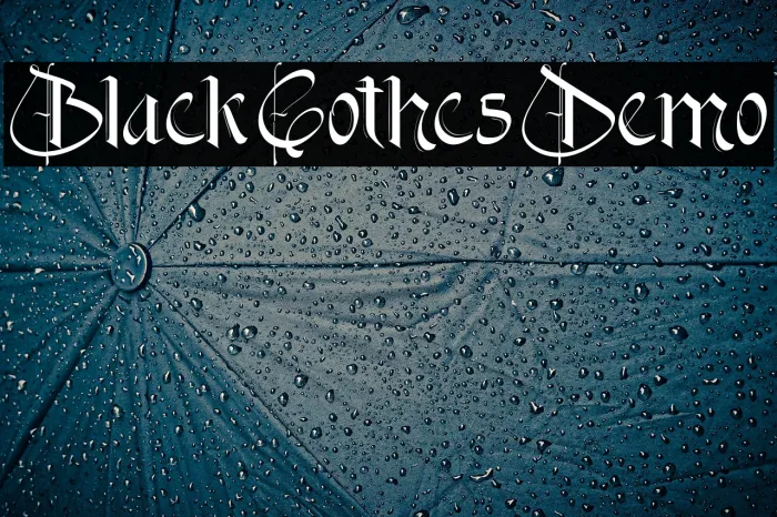 Black Gothics Demo Example 3