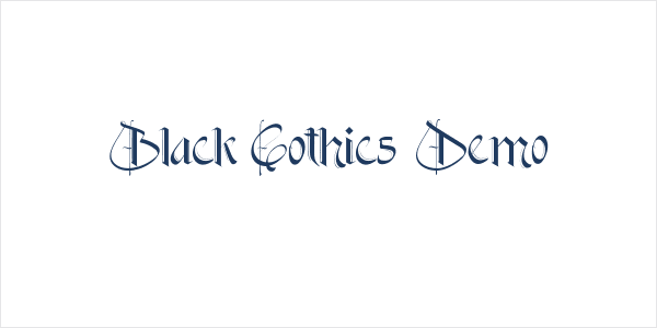 Black Gothics Demo Logo