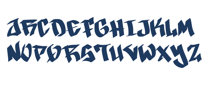 Black Graffiti Demo Uppercase