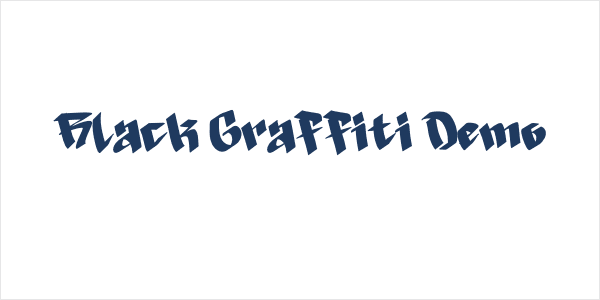 Black Graffiti Demo Logo