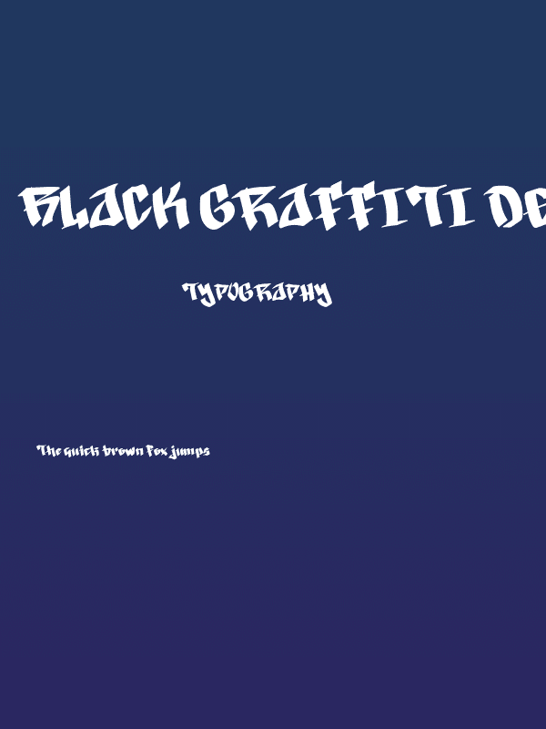 Black Graffiti Demo Poster