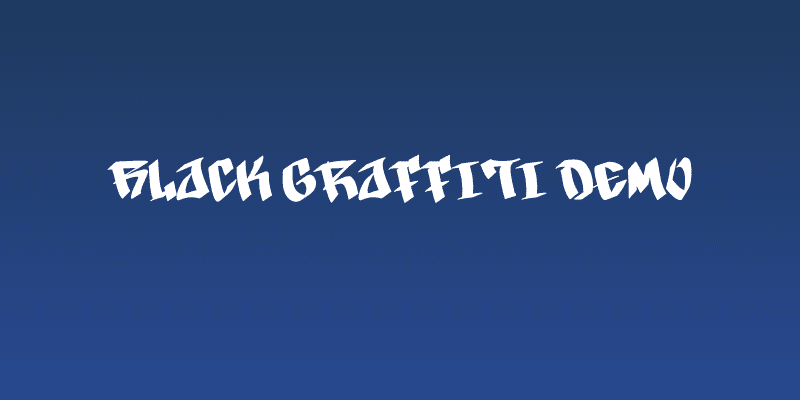 Black Graffiti Demo Social Header