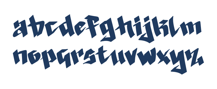 Black Graffiti Demo Lowercase