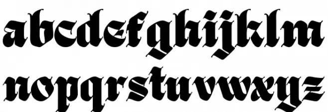 Black Great Regular Font LOWERCASE