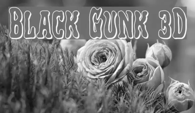 Black Gunk 3D Polices examples
