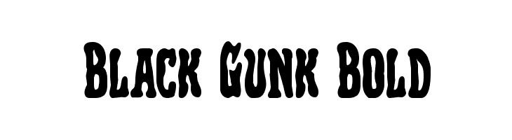 Black Gunk Bold फ़ॉन्ट