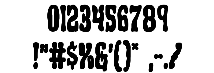 Black Gunk Bold Font OTHER CHARS