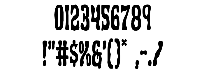 Black Gunk Condensed Polices AUTRES CHARS