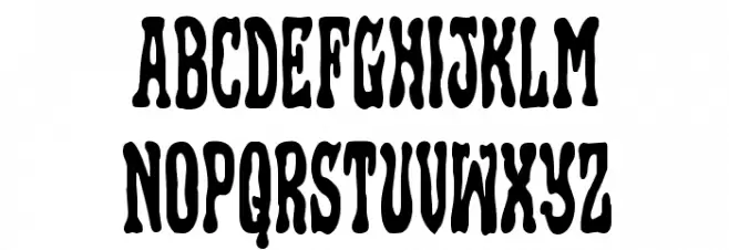 Black Gunk Condensed Polices MINUSCULES