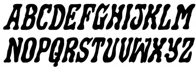 Black Gunk Expanded Italic خط أحرف كبيرة