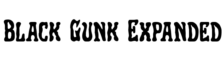 Black Gunk Expanded  免费字体下载