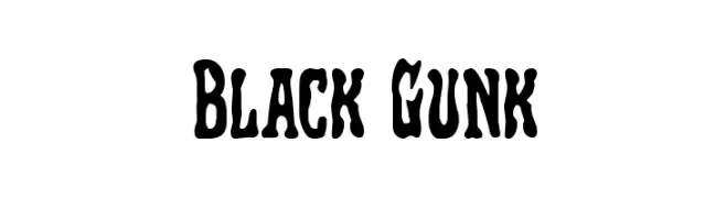 Black Gunk  baixar fontes gratis