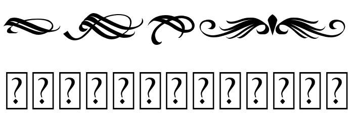 Black Gunslinger Ornament Font LOWERCASE