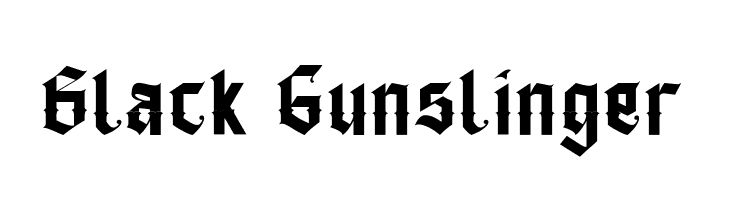 Black Gunslinger  Frei Schriftart Herunterladen