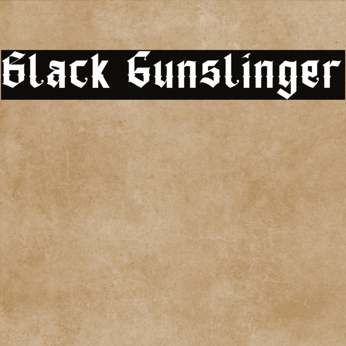 Black Gunslinger Example 1
