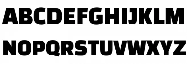Black Han Sans Regular Schriftart Groß