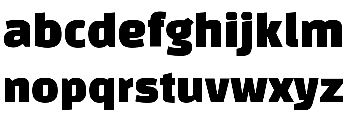Black Han Sans Regular Font LOWERCASE