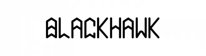 Black Hawk  Frei Schriftart Herunterladen