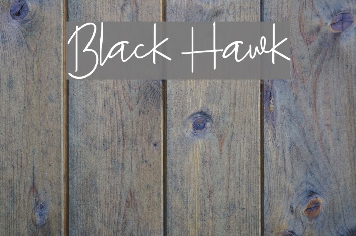 Black Hawk Font examples
