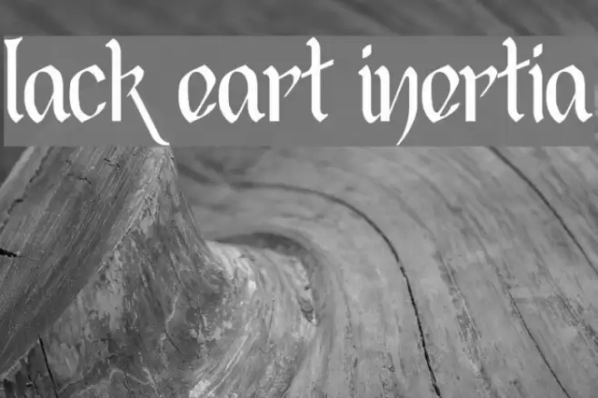 Black Heart Inertia Font examples