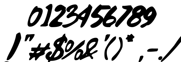 Black Heart Font OTHER CHARS