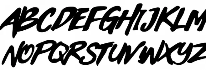 Black Heart Font Litere mari
