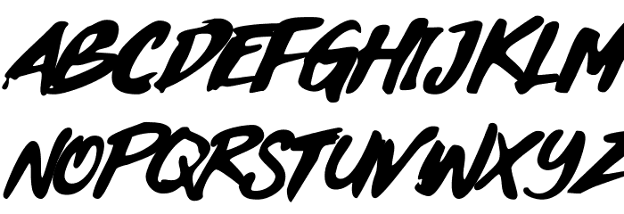 Black Heart Font LOWERCASE