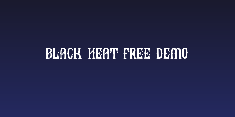 Black Heat Free Demo Social Header