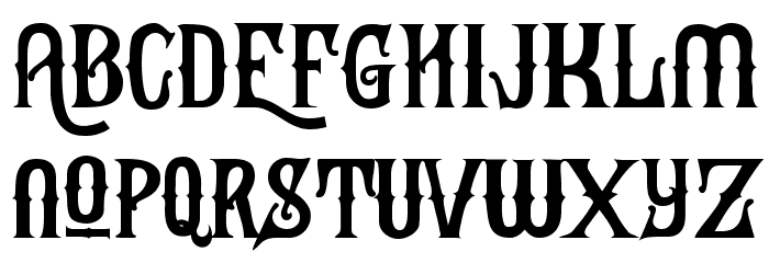 Black Heat Free Demo Font LOWERCASE