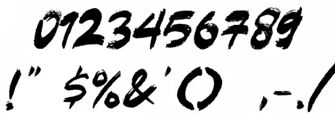 Black Hold Font OTHER CHARS