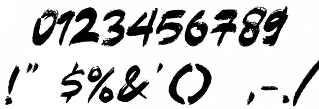 Black Hold Font OTHER CHARS