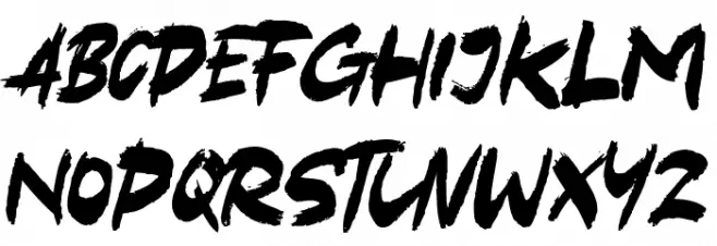 Black Hold Schriftart Groß