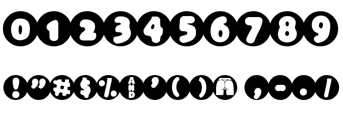 Black Hole Font OTHER CHARS