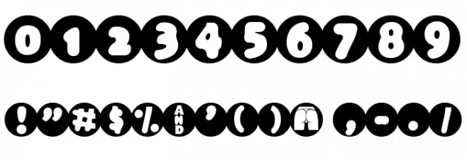 Black Hole Font OTHER CHARS