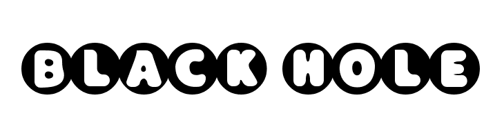 Black Hole Font