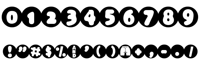 Black Hole Font OTHER CHARS