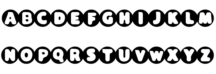 Black Hole Font LOWERCASE