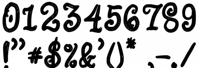 Black Hosten Font OTHER CHARS