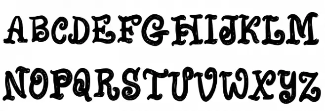 Black Hosten Schriftart Groß