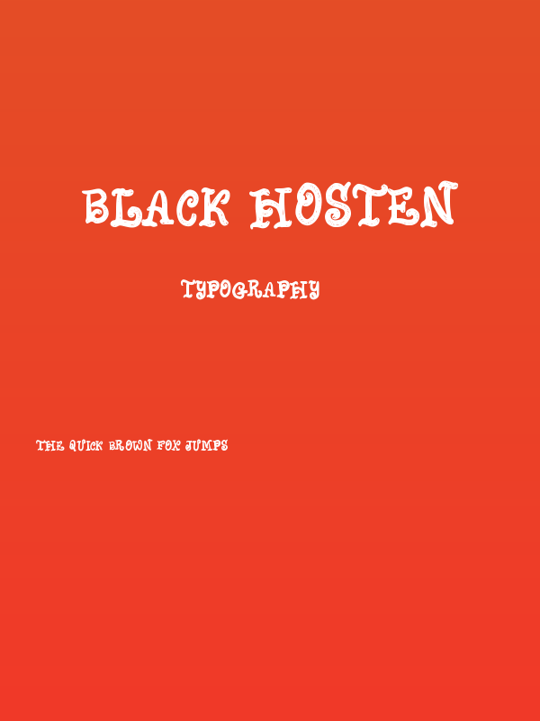 Black Hosten Poster