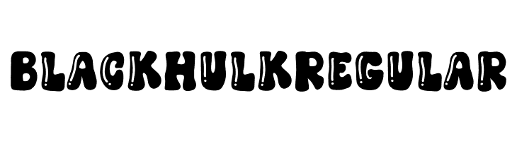 Black Hulk Regular  Скачать бесплатные шрифты