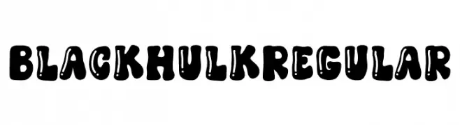 Black Hulk Regular  免费字体下载