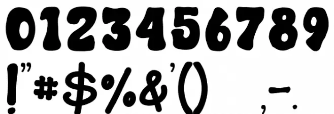 Black Hulk Regular Font OTHER CHARS