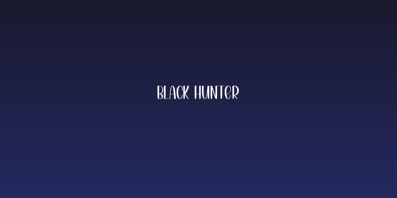 Black Hunter Social Header