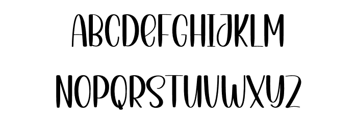 Black Hunter Font LOWERCASE
