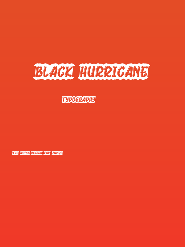 Black Hurricane Poster