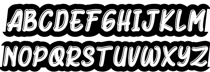 Black Hurricane Font LOWERCASE