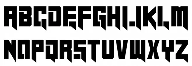 Black Indie Personal Use Font UPPERCASE