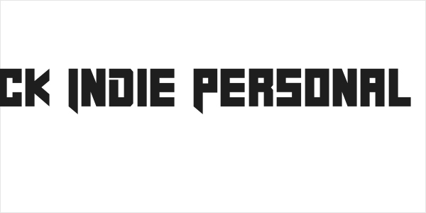 Black Indie Personal Use Logo